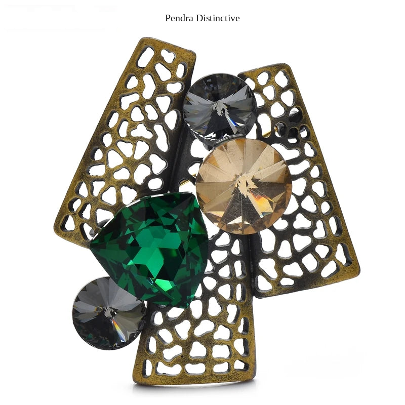 PENDRA Florielle7 Crystal Brooch