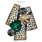 PENDRA Florielle7 Crystal Brooch