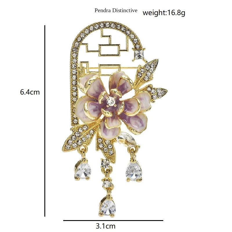 PENDRA Florielle8 Floral Brooch