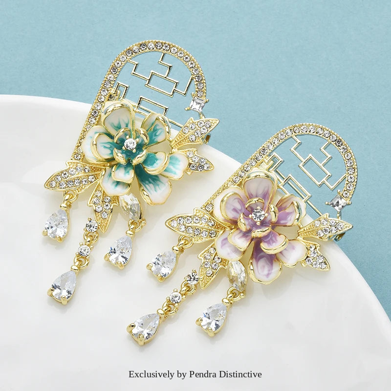 PENDRA Florielle8 Floral Brooch