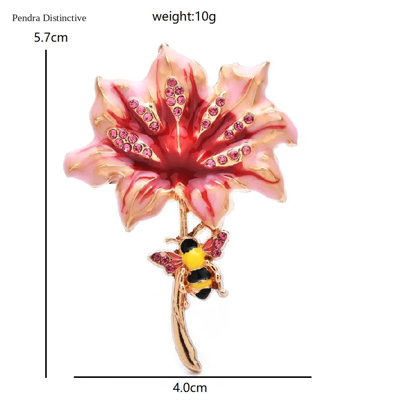 PENDRA Florielle8 Floral Brooch