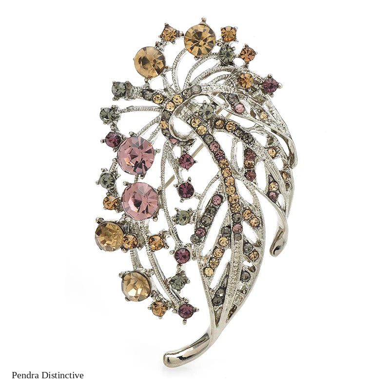 PENDRA Florielle8 Rhinestone Brooch