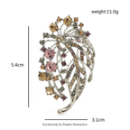 PENDRA Florielle8 Rhinestone Brooch
