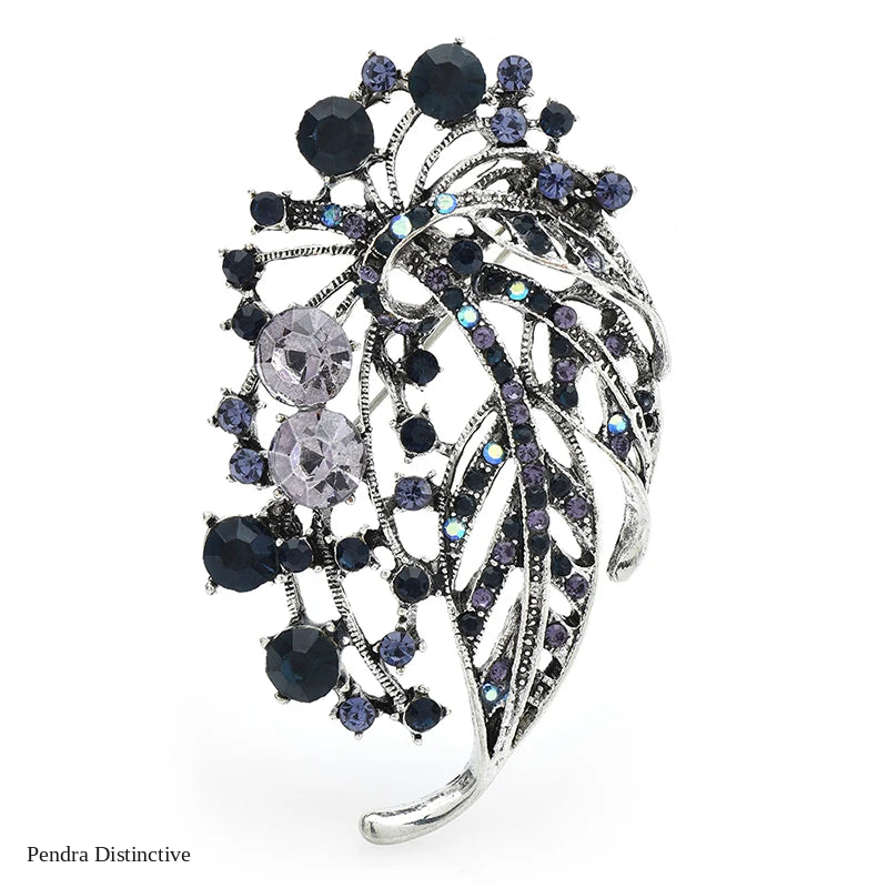 PENDRA Florielle8 Rhinestone Brooch