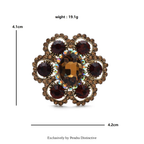 PENDRA Florielle9 Crystal Brooch