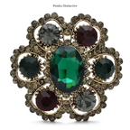 PENDRA Florielle9 Crystal Brooch