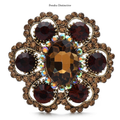 PENDRA Florielle9 Crystal Brooch