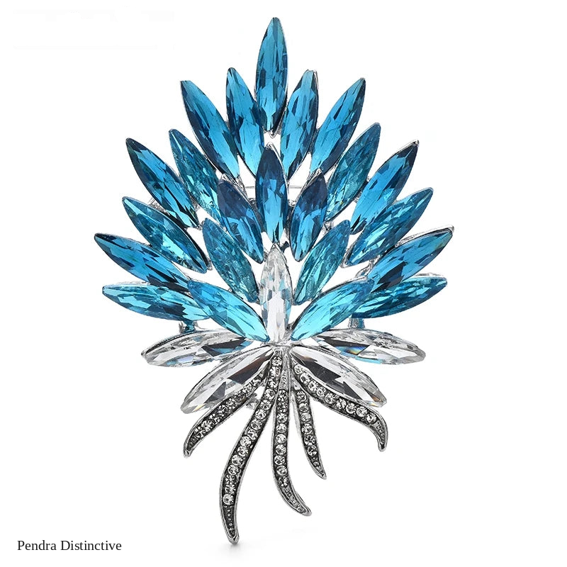 PENDRA Florina Crystal Flower Bouquet Brooch