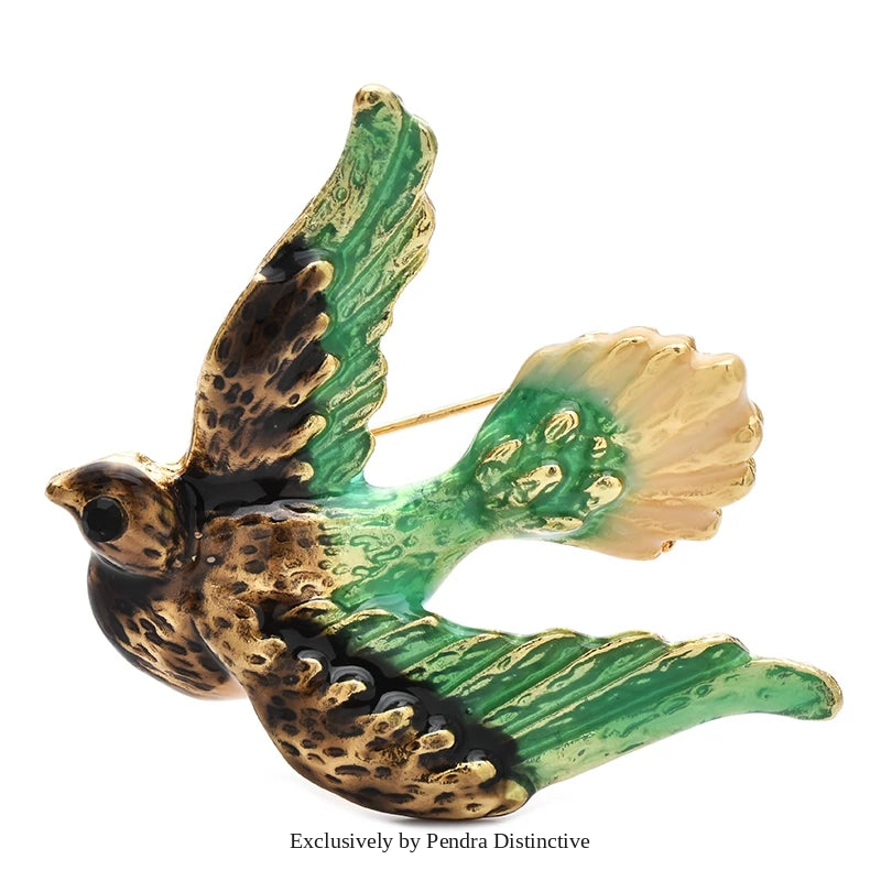 PENDRA Flying Dove Brooch