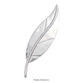 PENDRA Folia Alloy Leaf Brooch