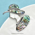 PENDRA Folibird Leaf and Bird Brooch