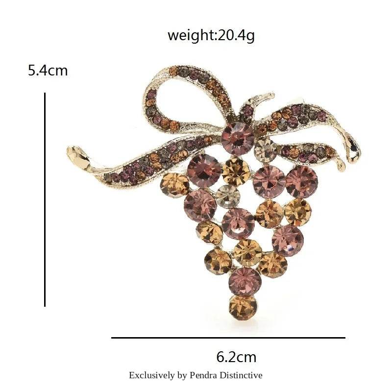 PENDRA Folibird Leaf and Bird Brooch