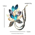 PENDRA Folibird Leaf and Bird Brooch