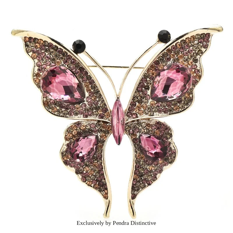 PENDRA Folibird Leaf and Bird Brooch