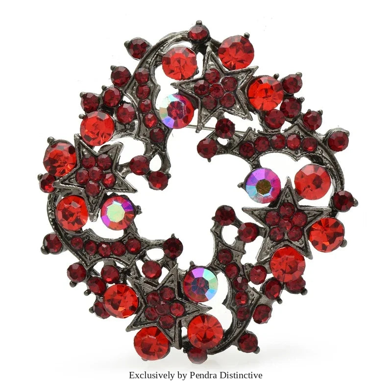 PENDRA Folibird Leaf and Bird Brooch