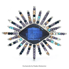 PENDRA Gaze Sparkling Crystal Eye Brooch