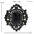 PENDRA Geometra Crystal Royal Geometric Brooch