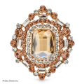 PENDRA Geometra Crystal Royal Geometric Brooch