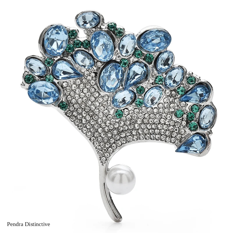 PENDRA Ginkgoa Luxury Ginkgo Leaf Brooch