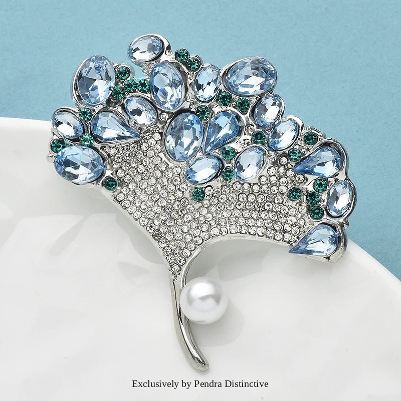 PENDRA Ginkgoa Luxury Ginkgo Leaf Brooch