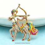 PENDRA Handsome Zodiac Sign Brooch