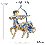 PENDRA Handsome Zodiac Sign Brooch