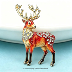 PENDRA Hart Antler Deer Brooch
