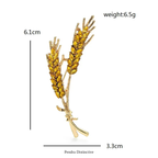 PENDRA Harvest Wheat Design Brooch