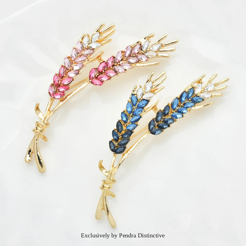 PENDRA Harvest Wheat Design Brooch