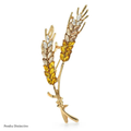 PENDRA Harvest Wheat Design Brooch