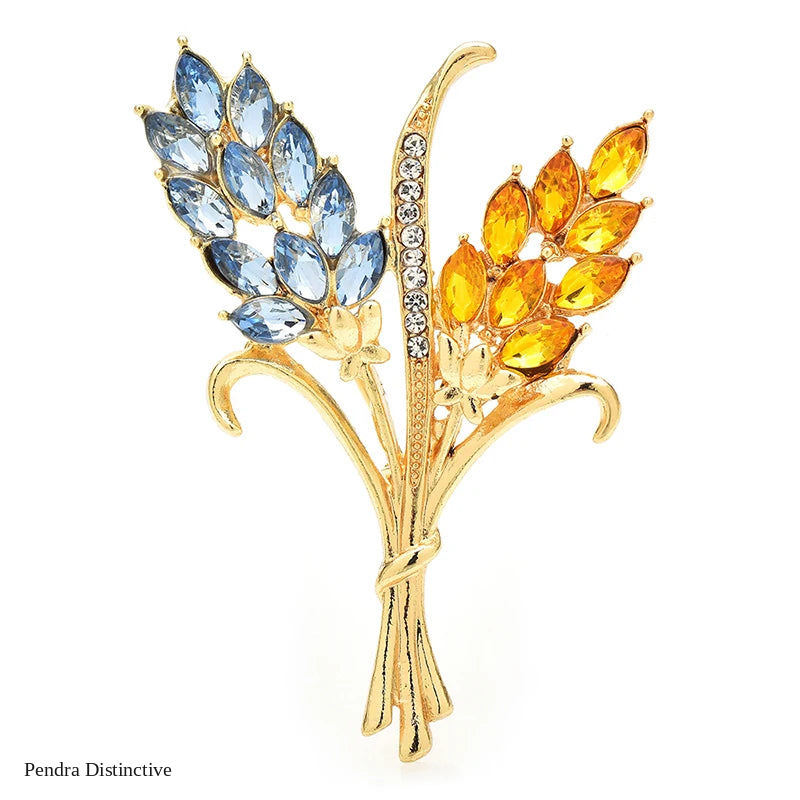 PENDRA Harvest Wheat Design Brooch