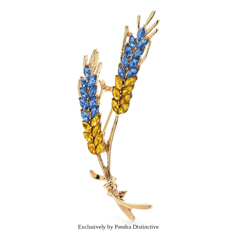 PENDRA Harvest Wheat Design Brooch