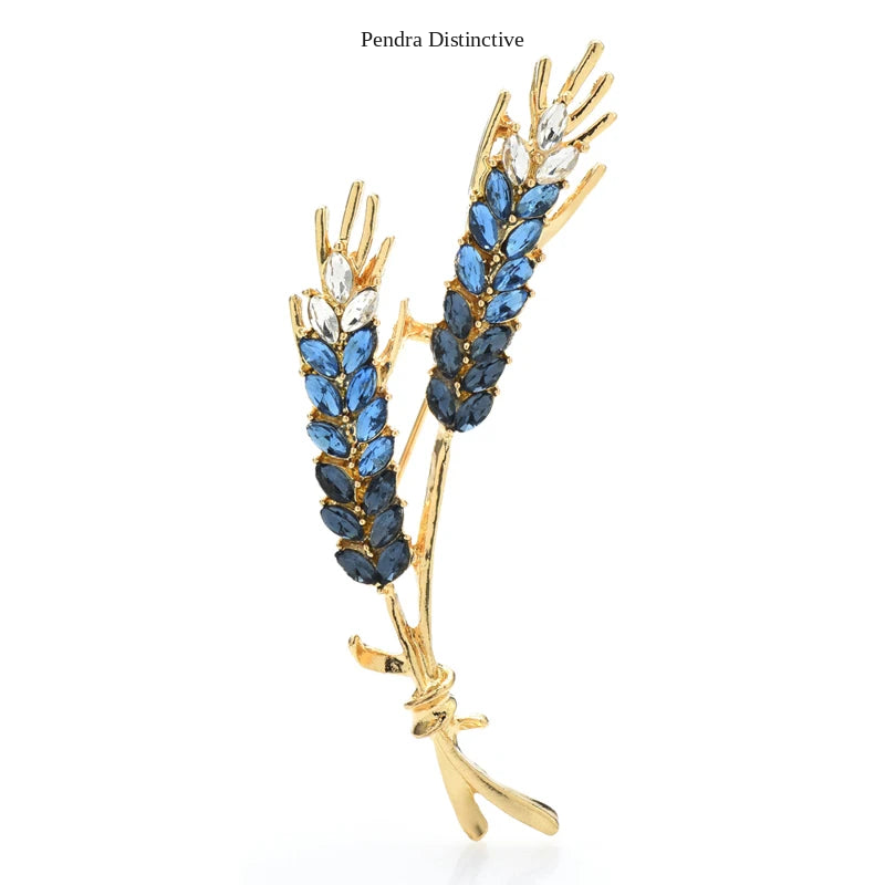 PENDRA Harvest Wheat Design Brooch