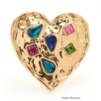 PENDRA Heart Brooch