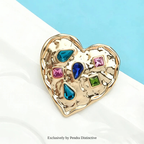 PENDRA Heart Brooch