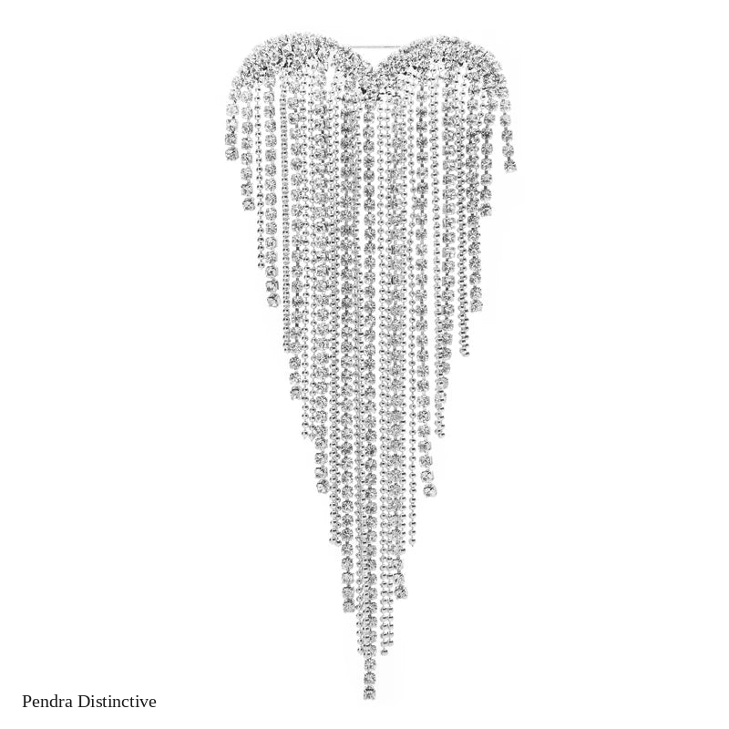 PENDRA Heartelle Tassel Heart Brooch