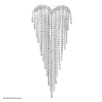 PENDRA Heartelle Tassel Heart Brooch