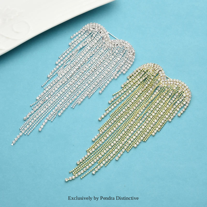 PENDRA Heartelle Tassel Heart Brooch