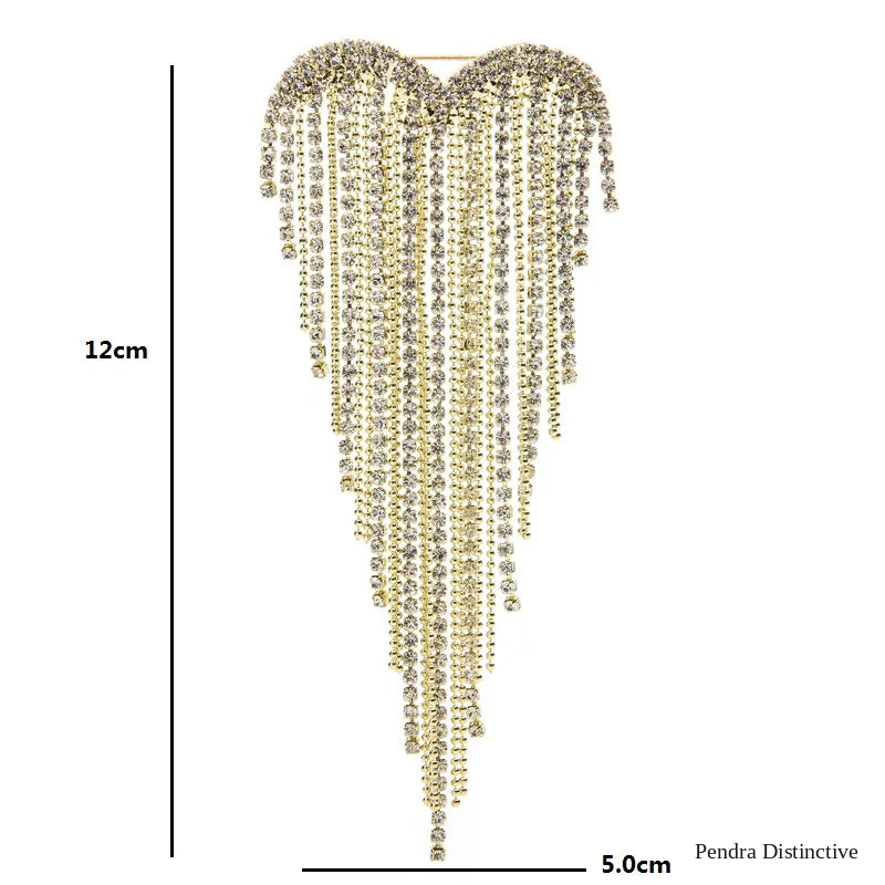 PENDRA Heartelle Tassel Heart Brooch