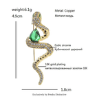 PENDRA High Quality Snake Brooch