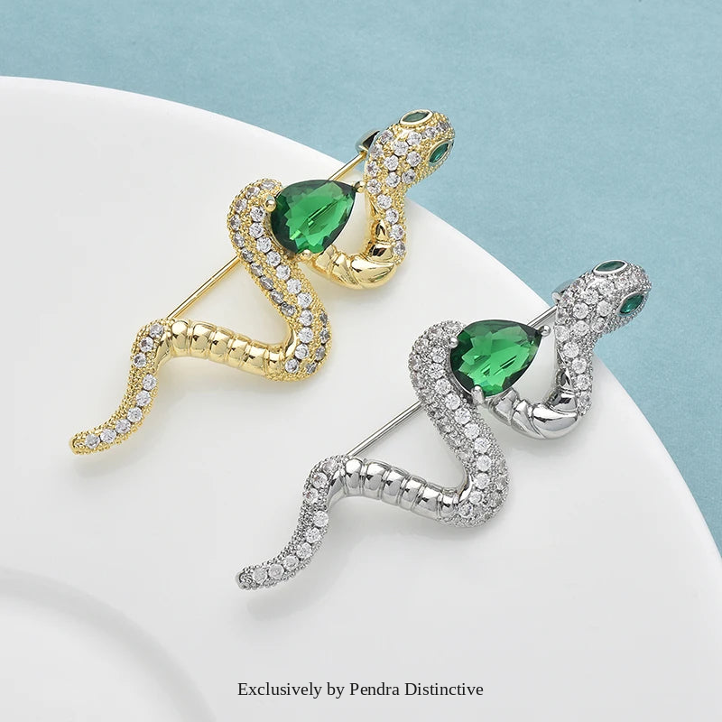 PENDRA High Quality Snake Brooch