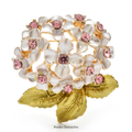PENDRA Hydrangea Elegant Flower Brooch