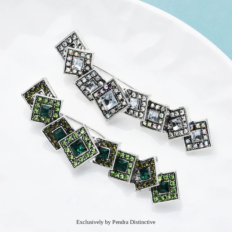 PENDRA Initiala Large Letter Rhinestone Brooch