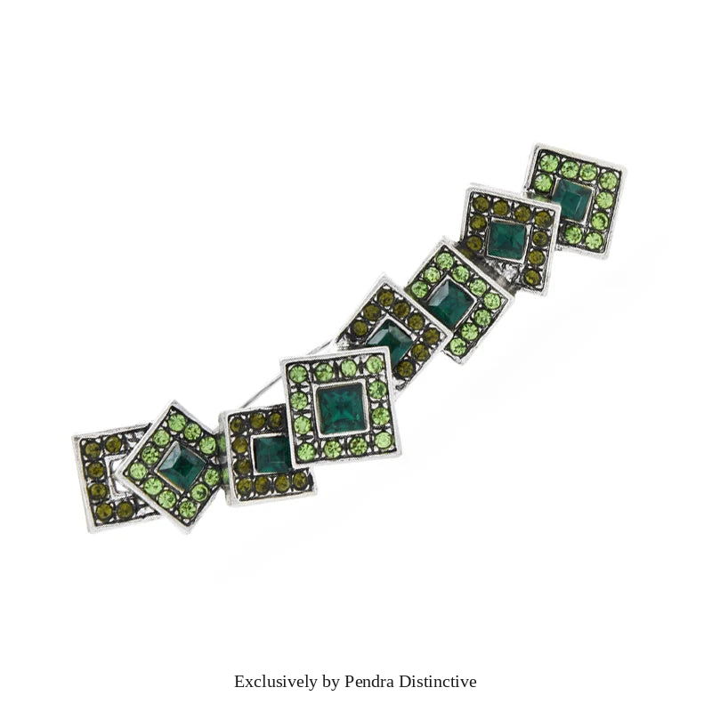 PENDRA Initiala Large Letter Rhinestone Brooch