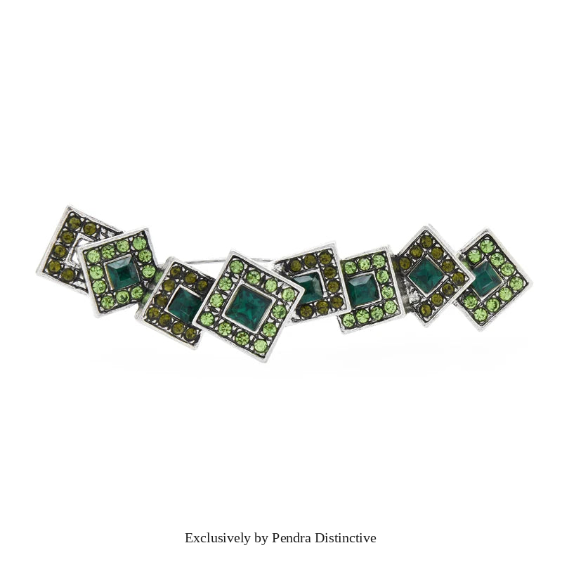 PENDRA Initiala Large Letter Rhinestone Brooch
