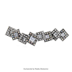 PENDRA Initiala Large Letter Rhinestone Brooch