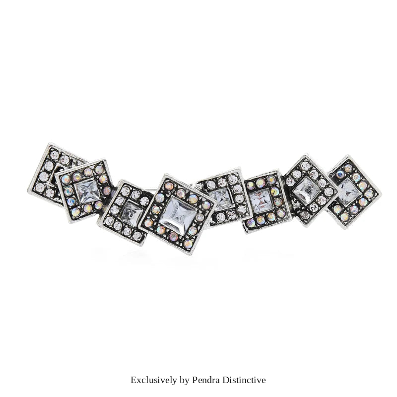 PENDRA Initiala Large Letter Rhinestone Brooch