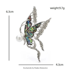 PENDRA Insectflora Insect and Flower Brooch