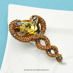PENDRA Insectflora Insect and Flower Brooch