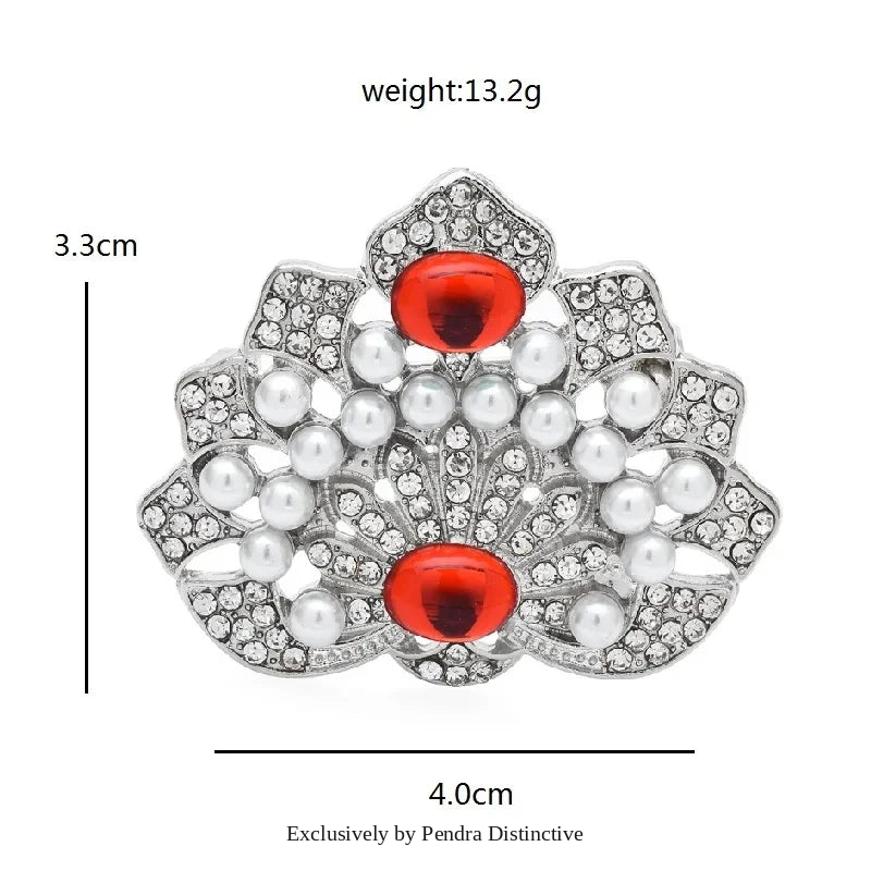 PENDRA Insectflora Insect and Flower Brooch